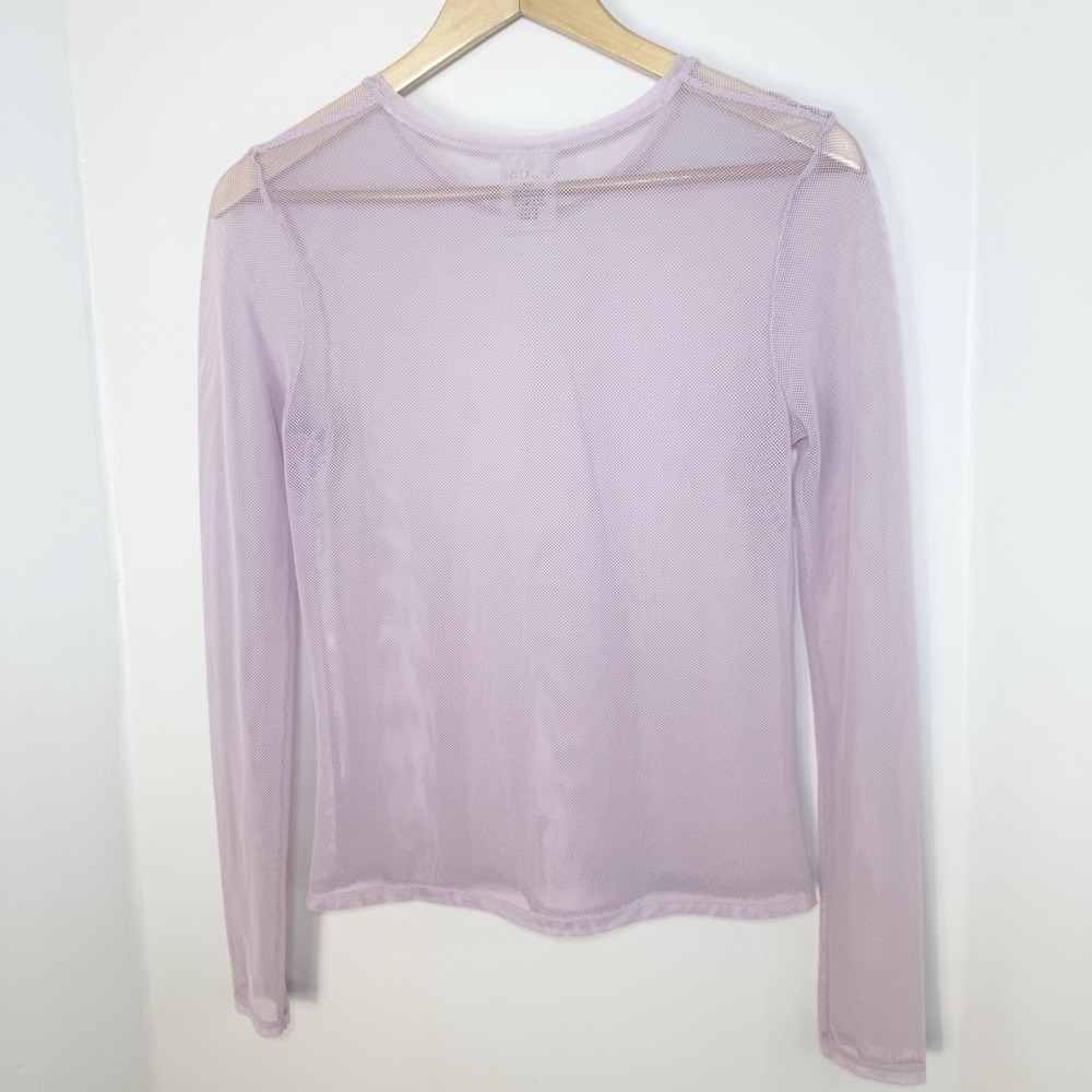 Negative Underwear Sheer Mesh Long Sleeve Layering Top M Fete Rave Fairy Indie - Picture 3 of 6